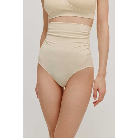 Neiwai Postpartum High Waist Shaping Brief XS Sweet Corn Compression Panty - Picture 1 of 5